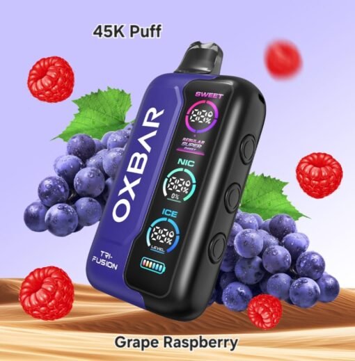 OXBAR Tri-Fusion 45K Puffs grape raspberry